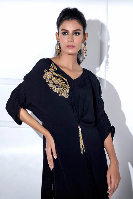 Jade Black Kaftan