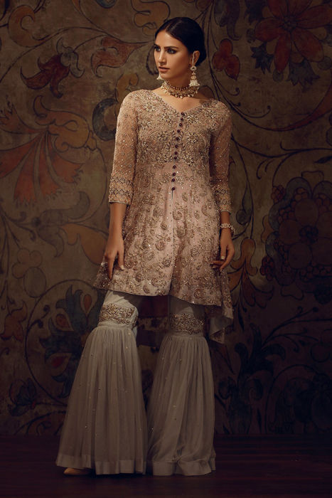 Embroidered Pastel Pink