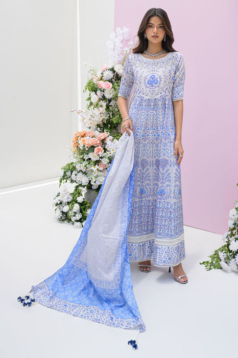 Picture of Azure Blue - Shirt and Dupatta